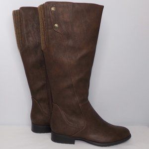 LifeStride Xripley Knee High Riding Boots Brown Woman's Size 7M